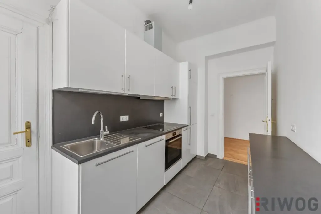 Kitchen - Altbau with Optional Balcony in Hietzing