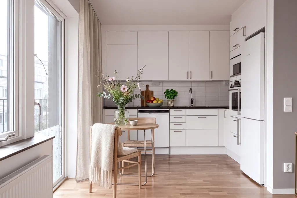 Köök - Modern Flat with Balcony in Backa