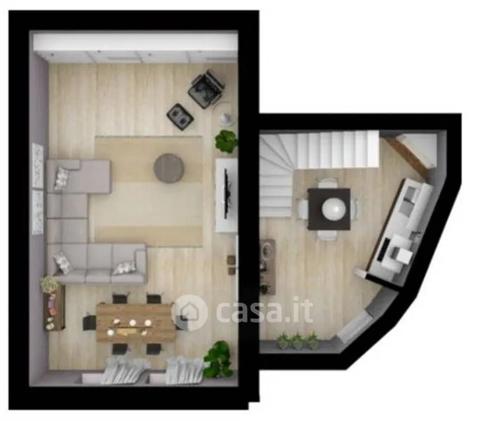 Plaan - Quadrilocale with Semicircular Kitchen in Prezza
