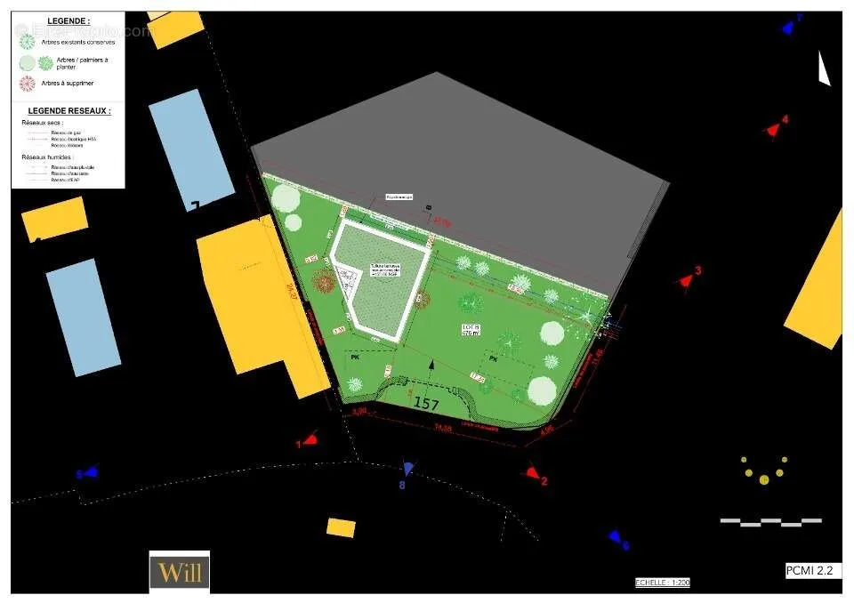 Plan - Terrain à Bâtir avec Permis à Marseille-12e