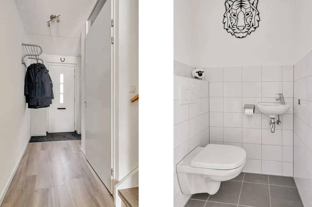 Salles de bain - Modern Two-Storey House with Garden in Babberich