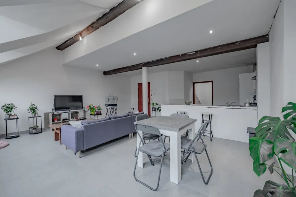 Séjour - Duplex Architectural avec Terrasse à Namur