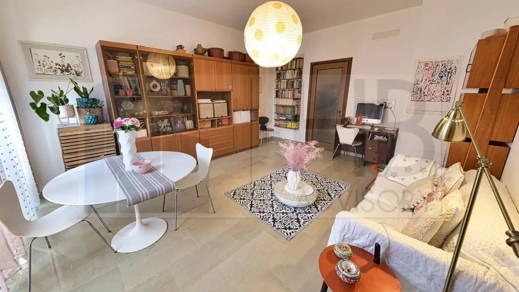 Séjour - Spacious Trilocale with Balcony in Milan