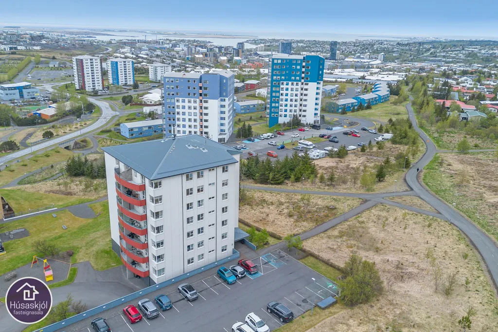 Vue aérienne - Apartment with Panoramic Views in Kopavogur