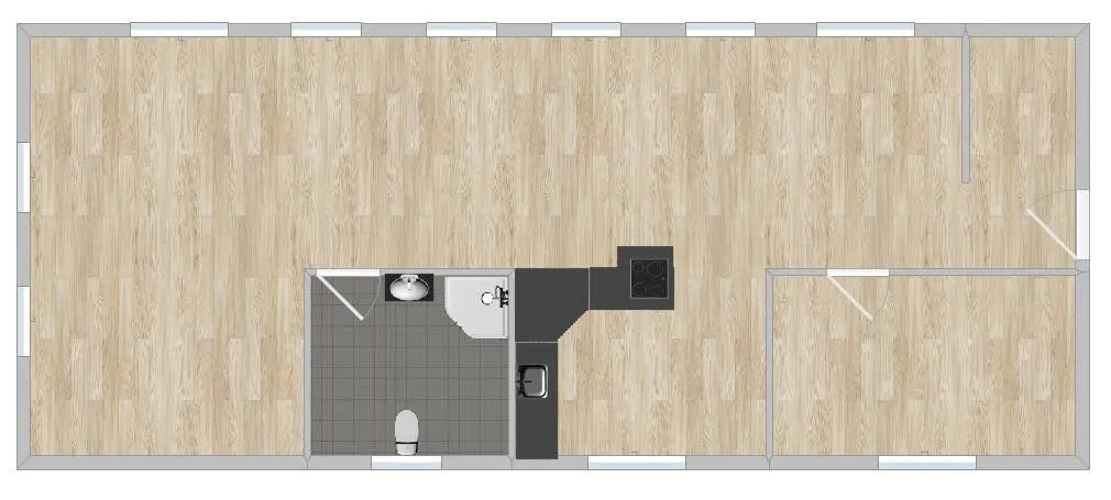 Planimetria - Spacious Apartment with Private Garden in 7500