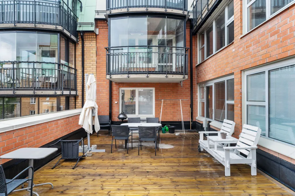 Terrasse - Apartment with Central Location in Sundsvall