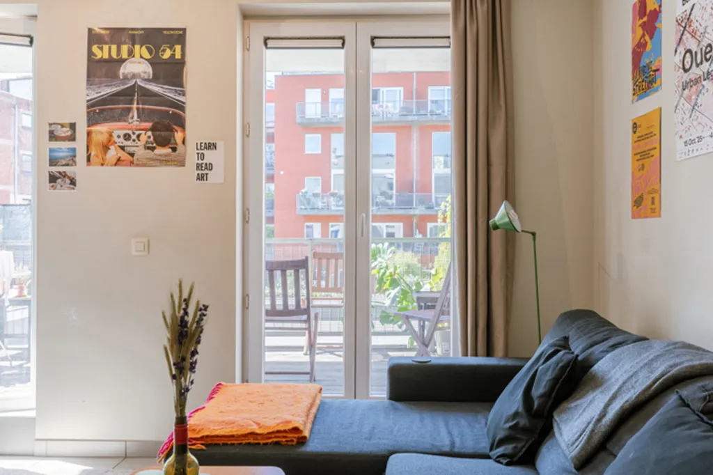 Séjour - Appartement avec Vue sur l'Eau à Gand