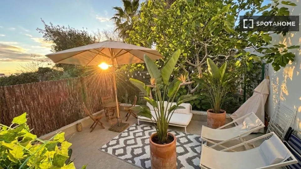 Terrasse - Studio with Balcony in Valencia