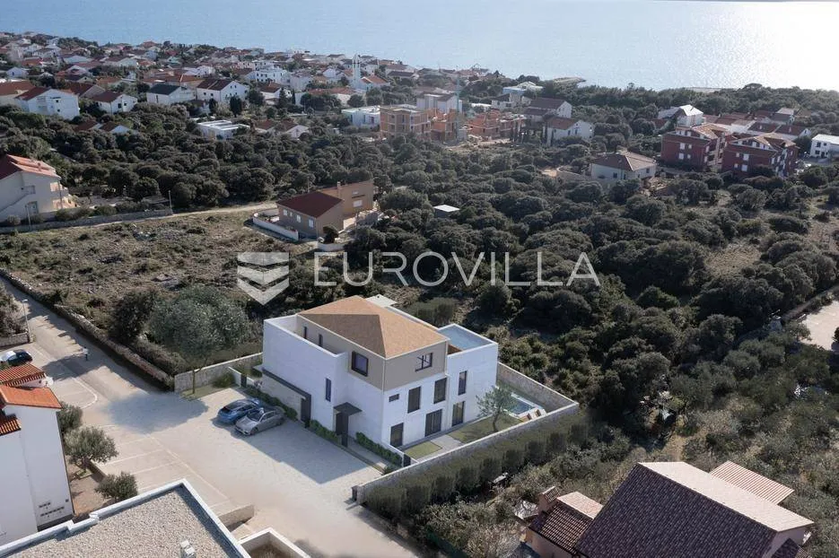 Vue aérienne - Modern Apartment with Sea View in Mandre