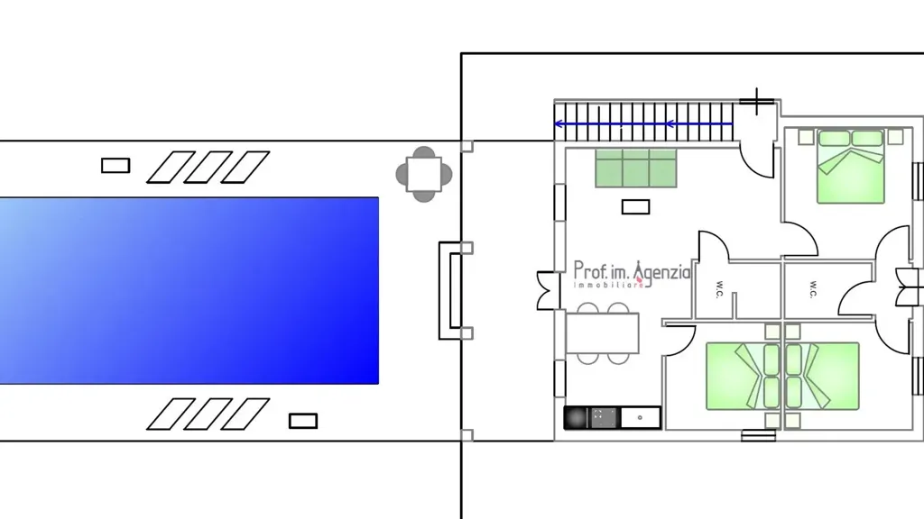 Plan - Villa with Sea View and Pool in Carovigno