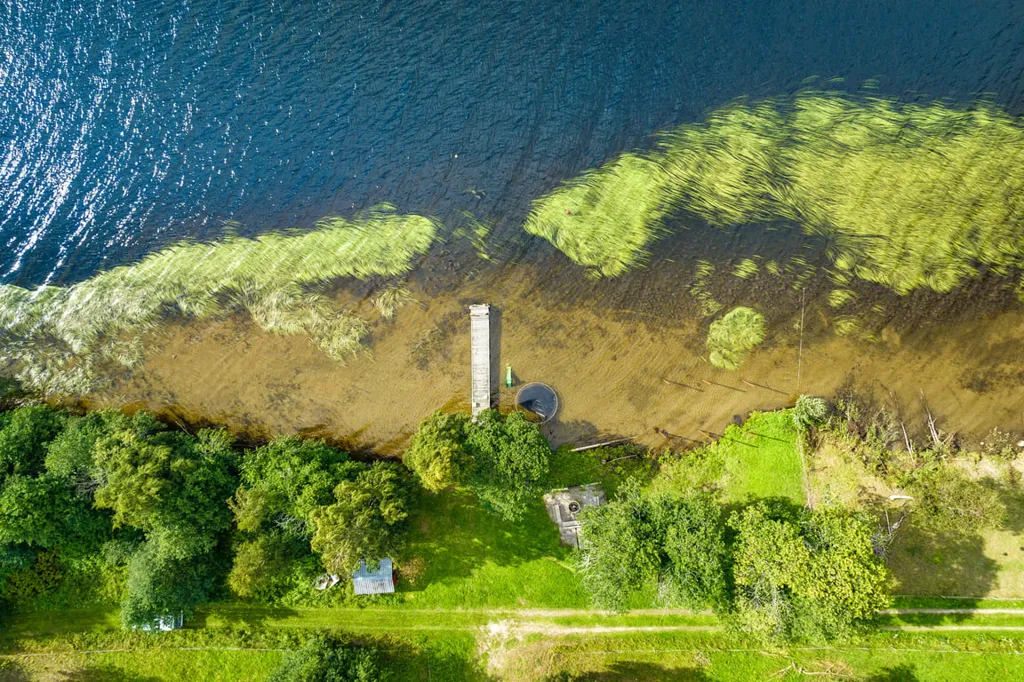 Vue aérienne - Well-Preserved Villa with Nature Access on Indalsvägen