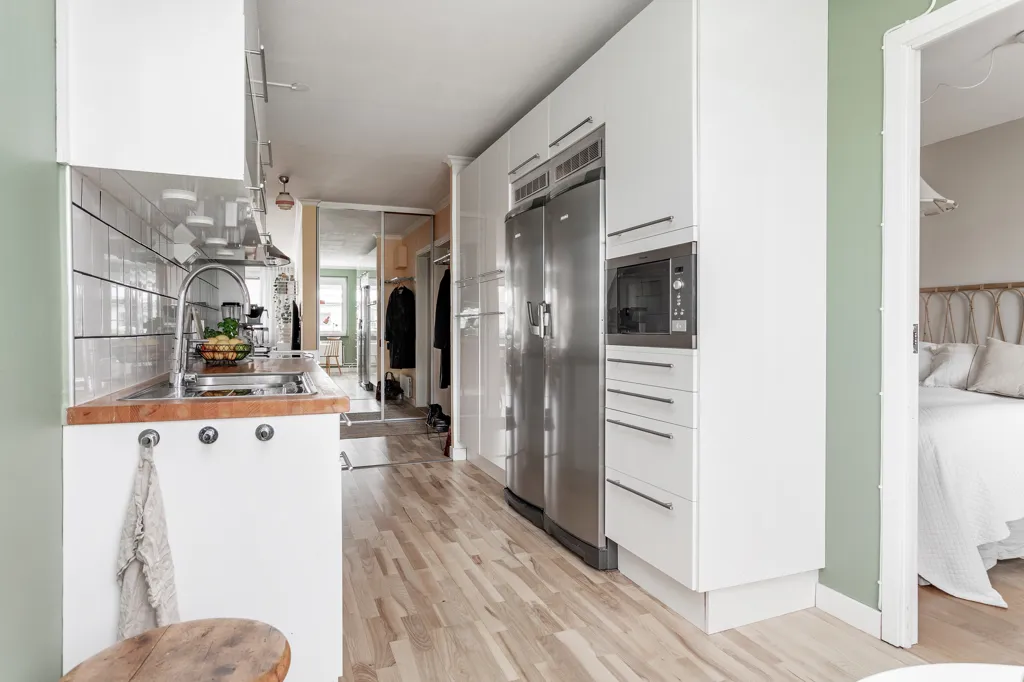 Köök - Apartment with Waterfront View in Jönköping