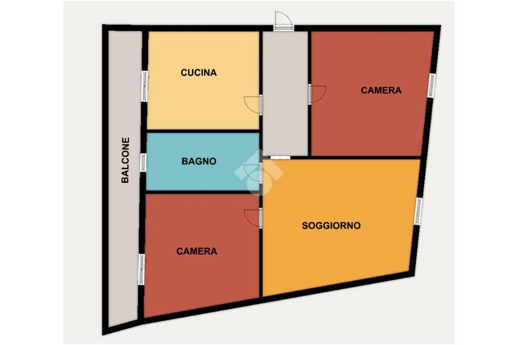 Plaan - 3-Room Apartment with Balcony in Broni