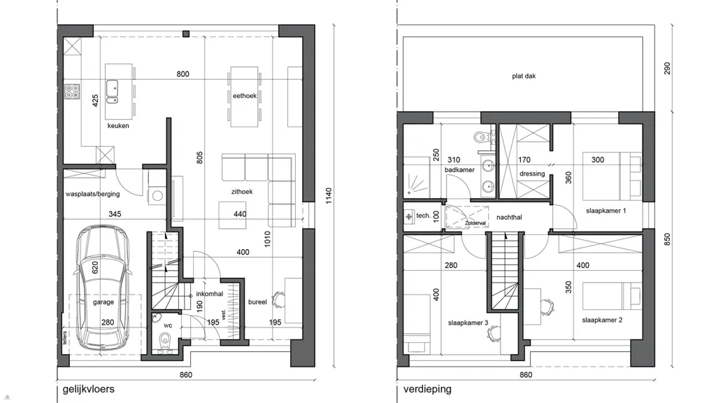 Planimetria - New Semi-Open Development in Lennik