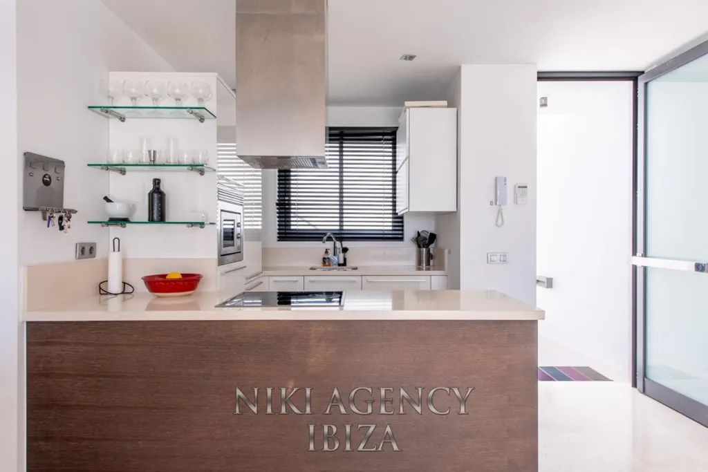 Köök - Contemporary Chalet with Private Pool in Cala Vedella