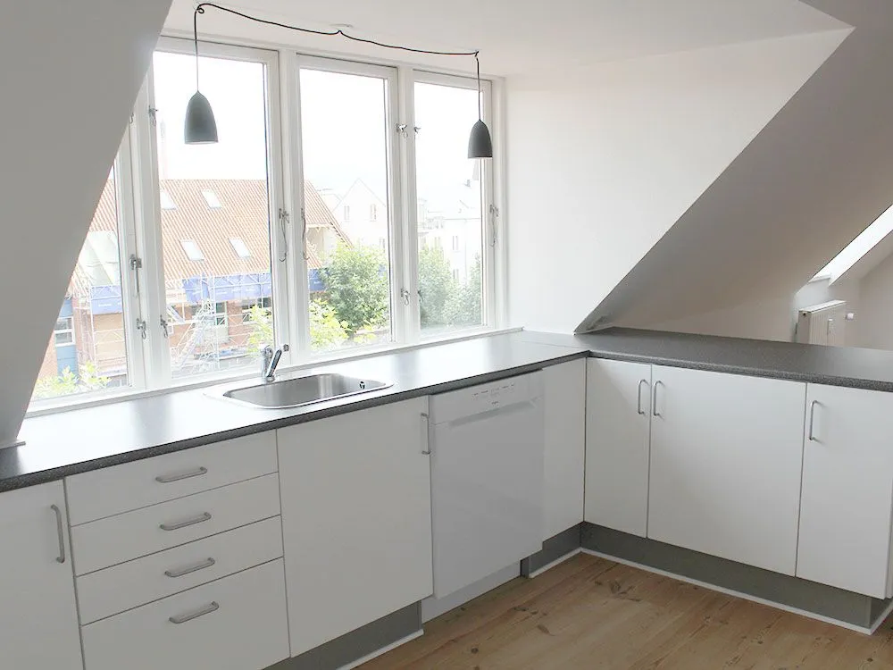 Köök - Loft Apartment with Exposed Beams in Vejle