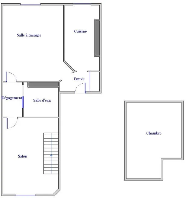 Floor Plan - Duplex with River View in Boulogne-Billancourt