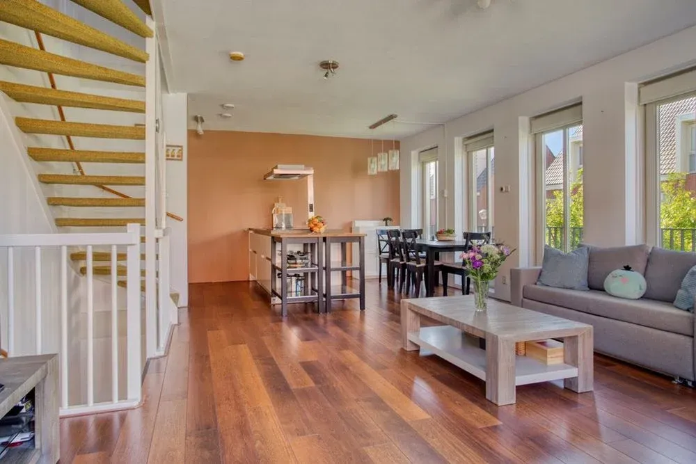 Living Room - Eco-Friendly Corner House with Two Parking Spots in Nootdorp
