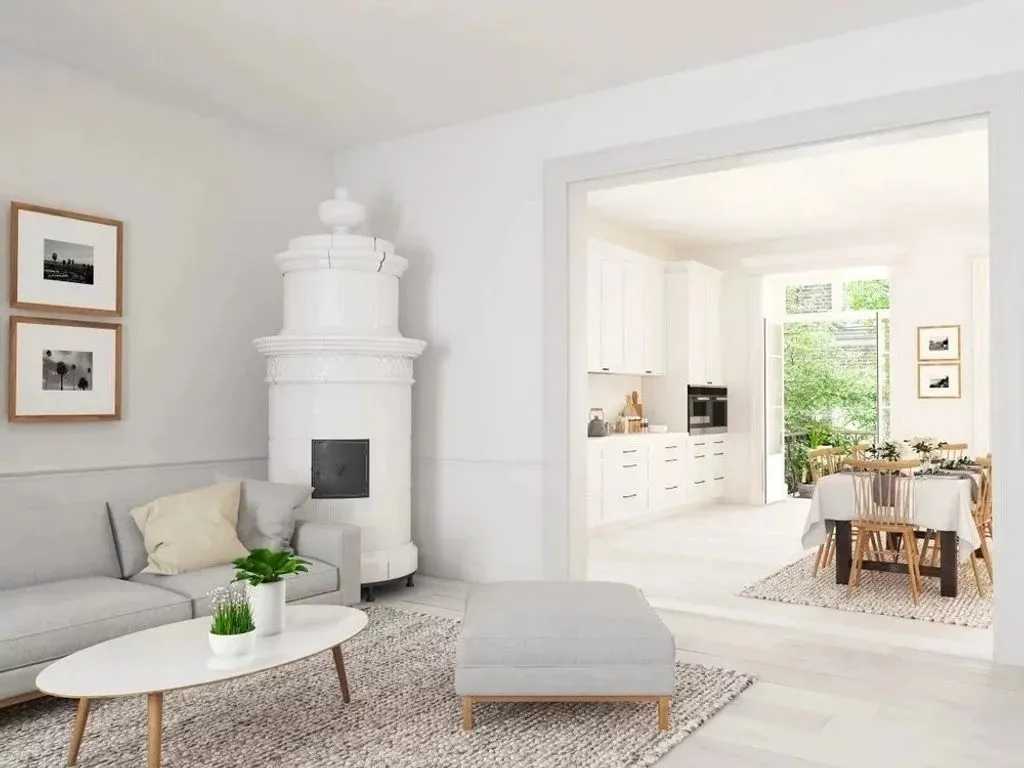 Séjour - Appartement Luxe avec Jardin à Saint-Cloud