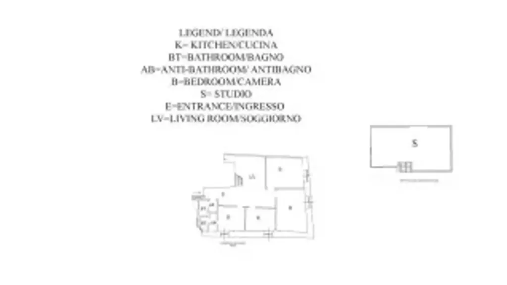 Floor Plan - Historic Apartment with Tower View in Siena