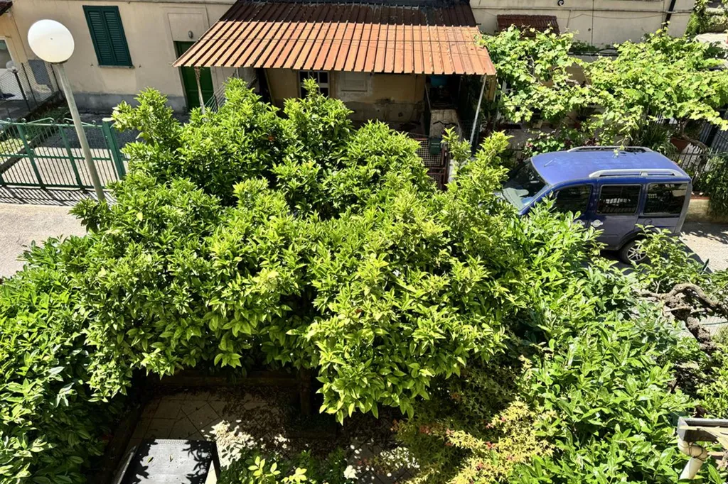Vue aérienne - Rear-Access Semi-Detached House with Mountain View in Itri