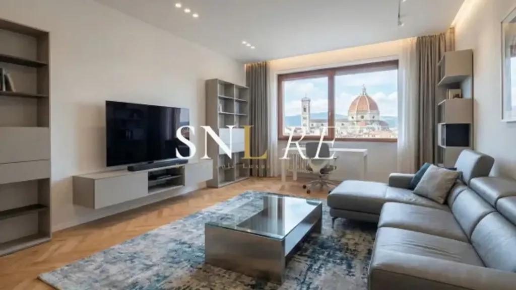 Séjour - Penthouse with Panoramic Terraces in Florence