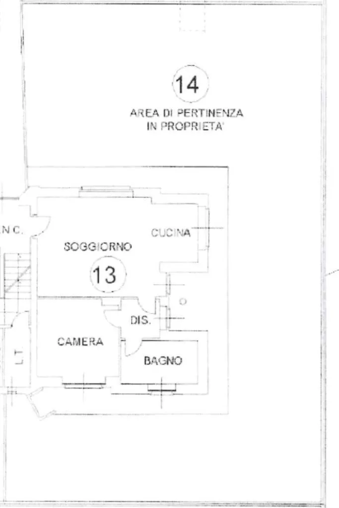 Plan - Ground Floor Apartment with Private Garden in Pianezza