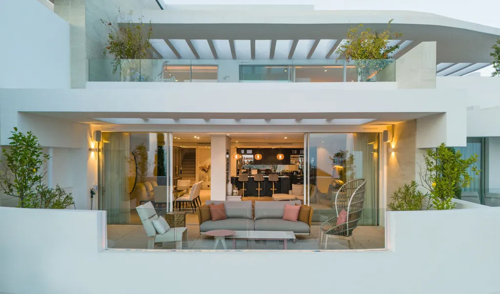 Séjour - Luxury Triplex Penthouse with Sea View in Ojén