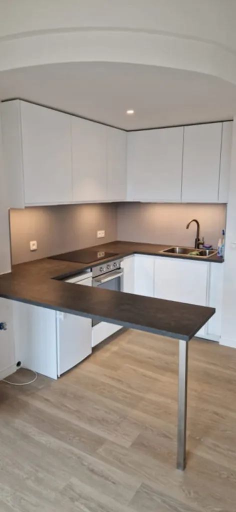 Köök - Modern Studio near ULB in Brussels
