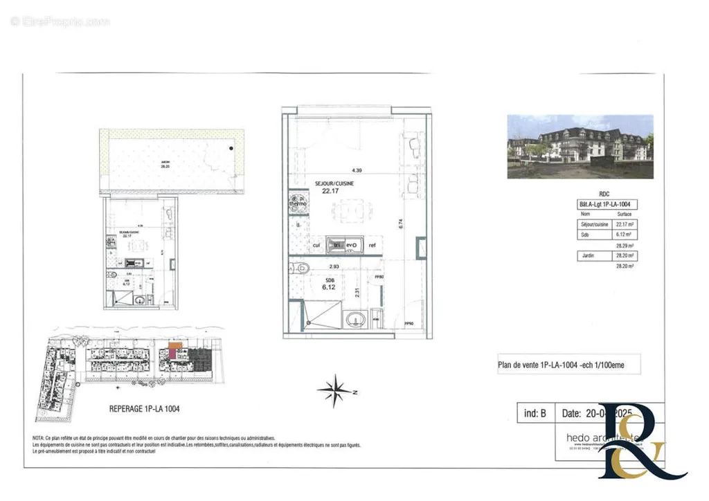 Appartement 1 pièces à Benerville-Sur-Mer