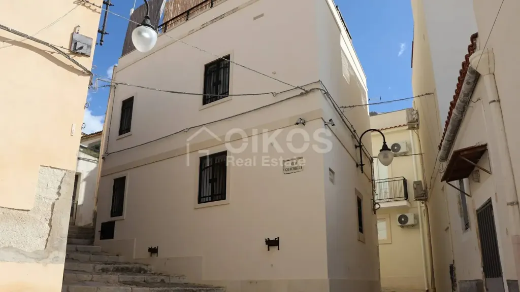 Exterior - Restored Townhouse with Terrace in Noto