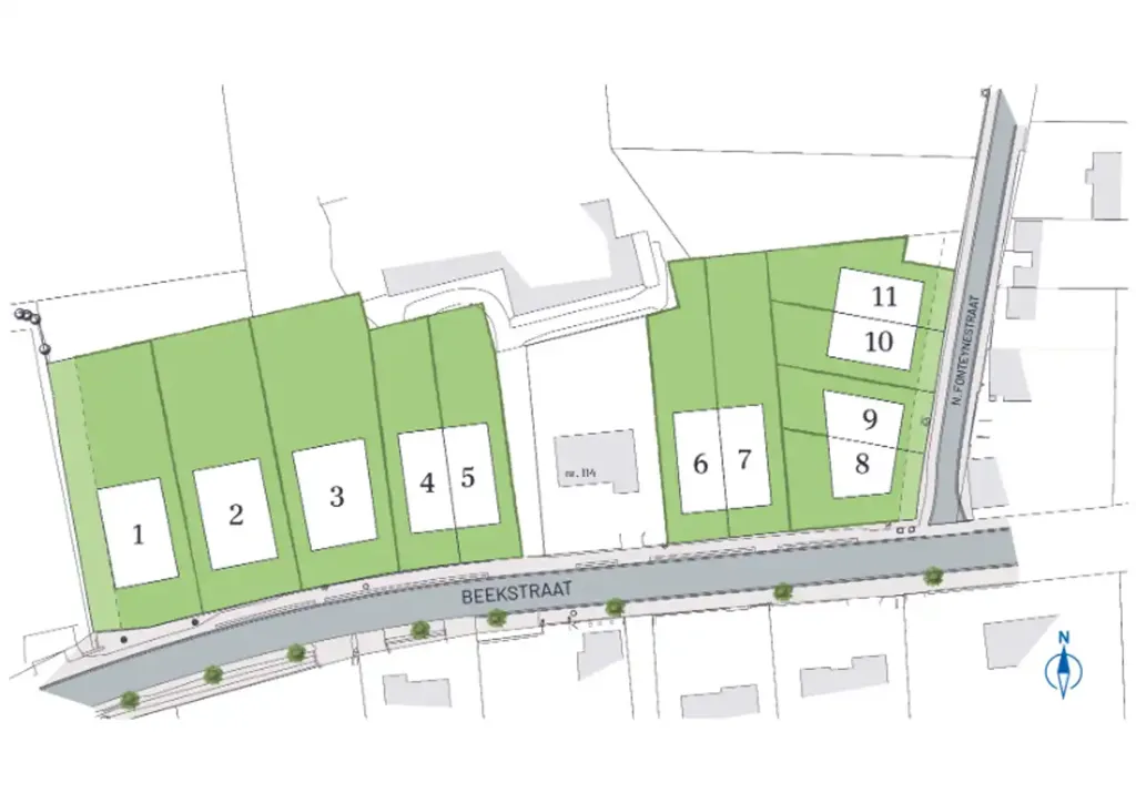 Plan - Nouvelle Maison Moderne avec Carport à Oedelem