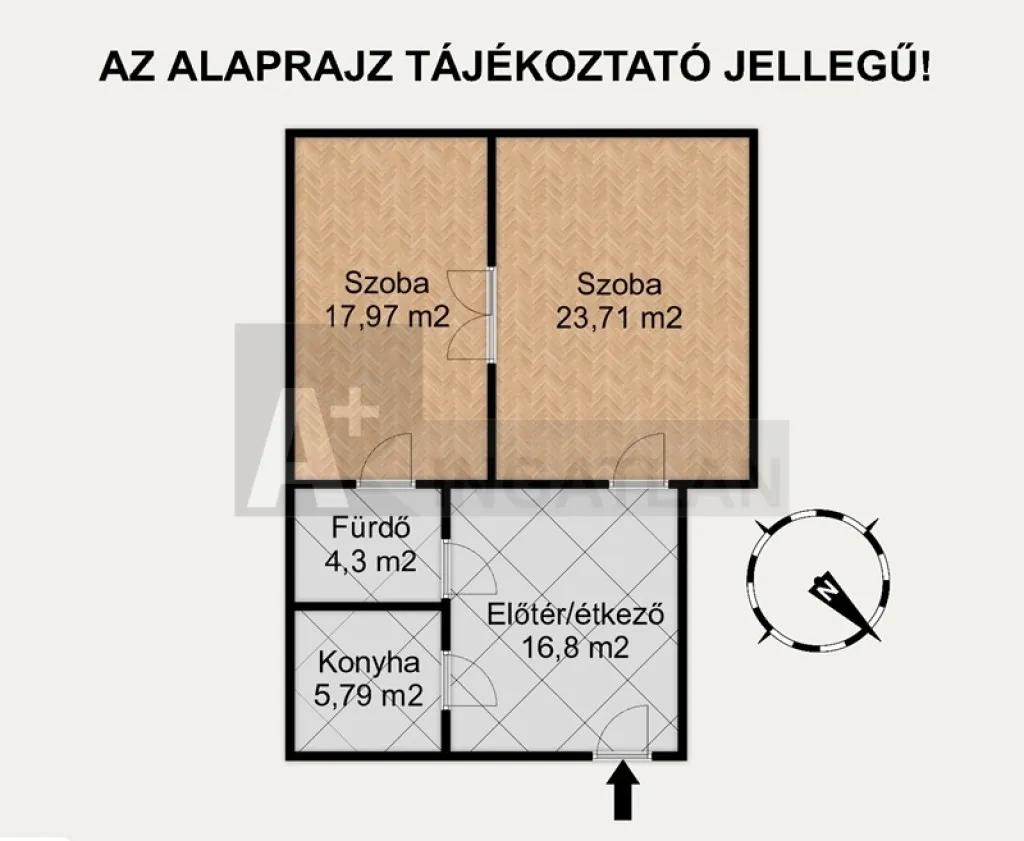 Planimetria - Dual Apartment Flat with Garden Access in Szeged