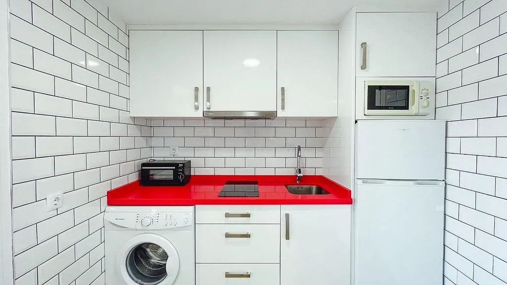 Köök - Apartment with Pool in Rincón de Loix