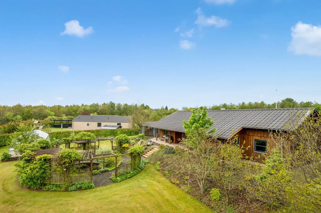 Vue aérienne - Detached Villa with Garden in Vejen