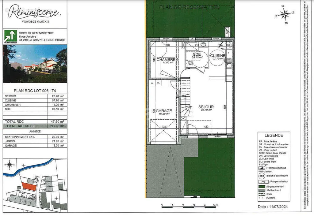 Plaan - New Build Maison with Garden in Mouzillon