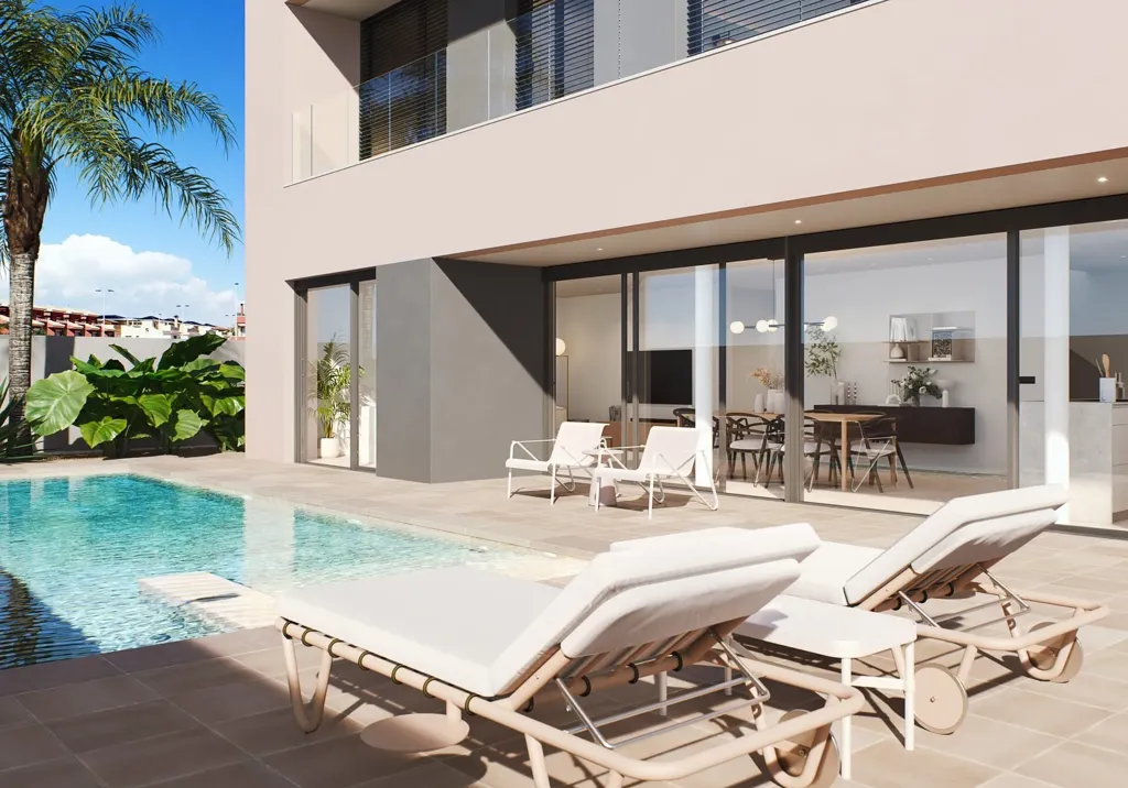 Piscine - Villa with Sea View in Orihuela Costa