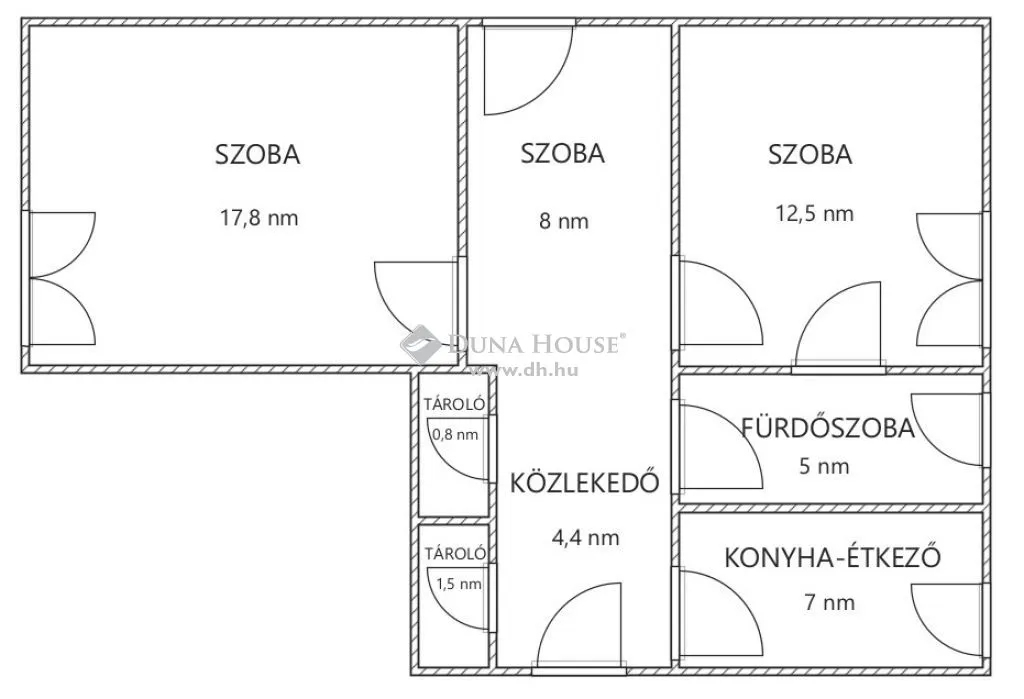 Plaan - Brick Apartment with Creative Space in Debrecen