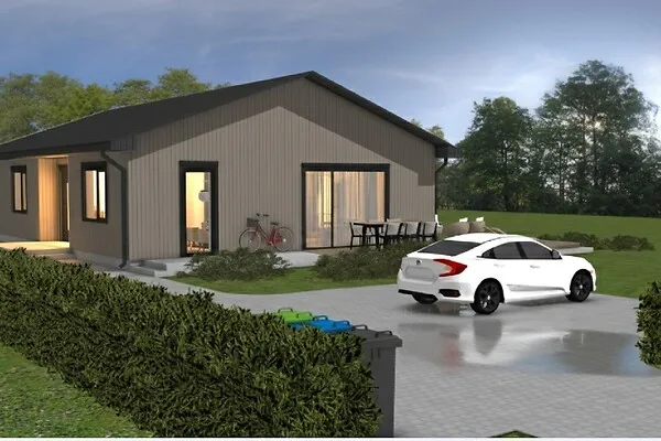 Timber House with Sea View in Muraste