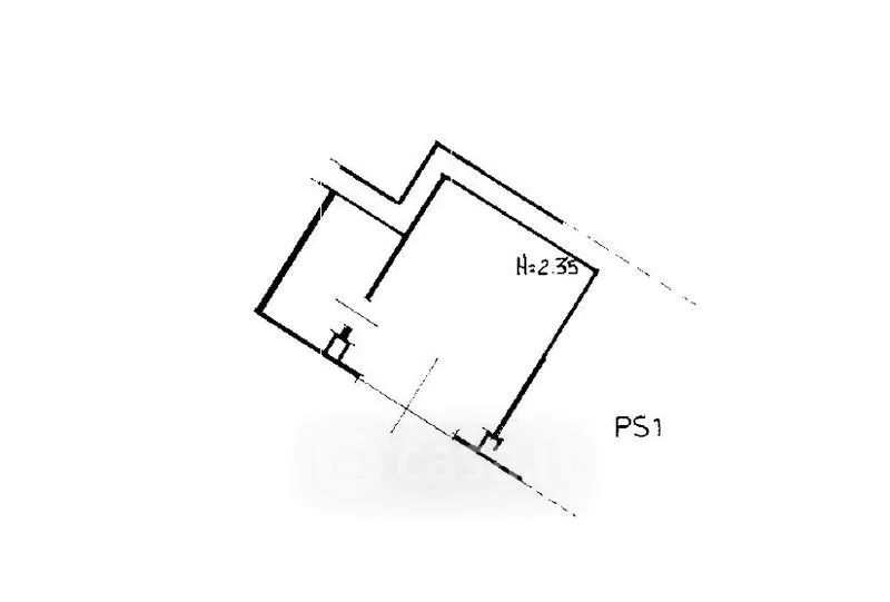 Plan - Mansard Attico with Panoramic View in Macerata