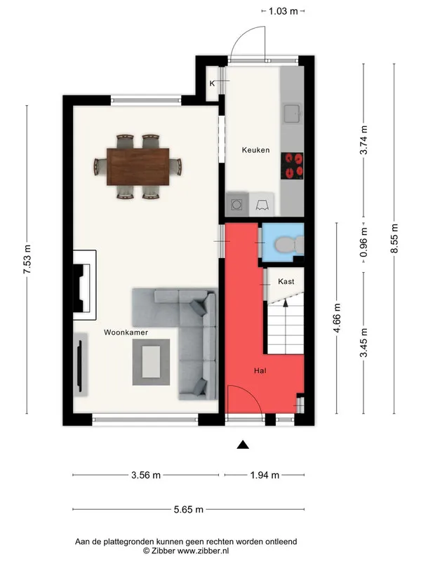 Plan - Starters' House with Garden in 's-Hertogenbosch