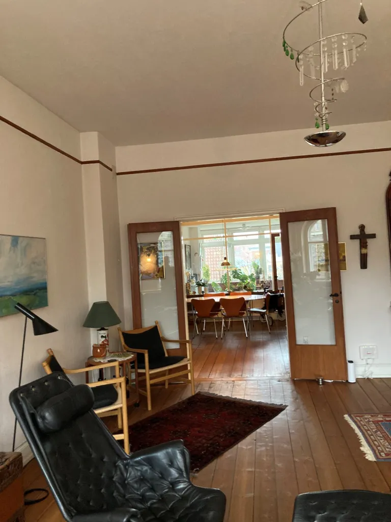 Séjour - Charming 3-Bed Apartment in Aalborg Centre