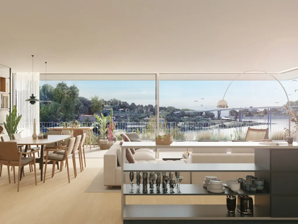 Séjour - T3 Apartment with Private Pool, Rio View, Porto