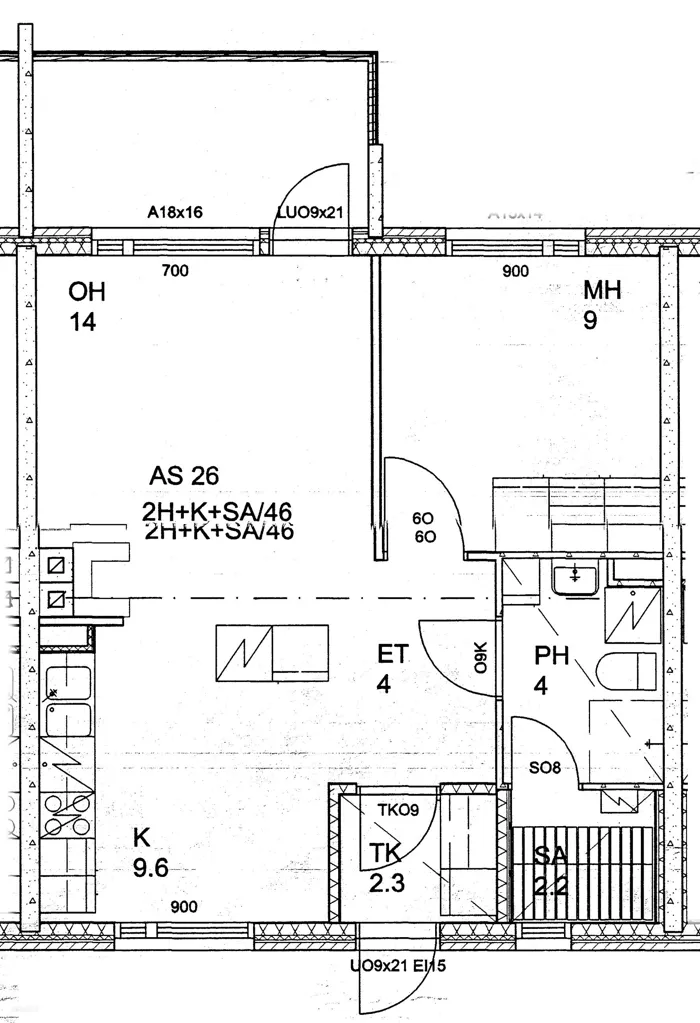 Plan - Modern Apartment with Sauna in Jääli, Oulu