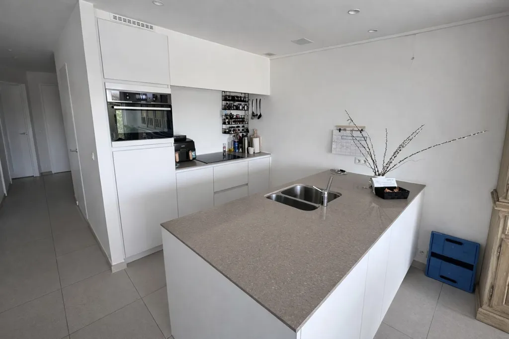 Cuisine - Appartement avec Vue sur les Dunes près de la Plage