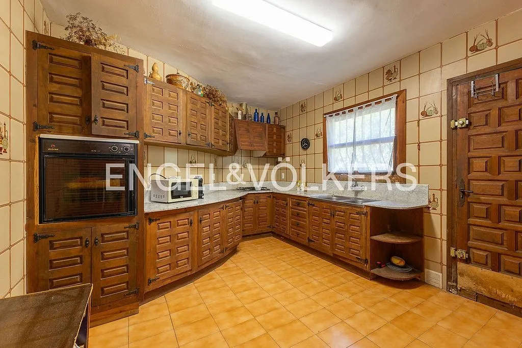 Kitchen - Chalet with Sea View in La Granadella