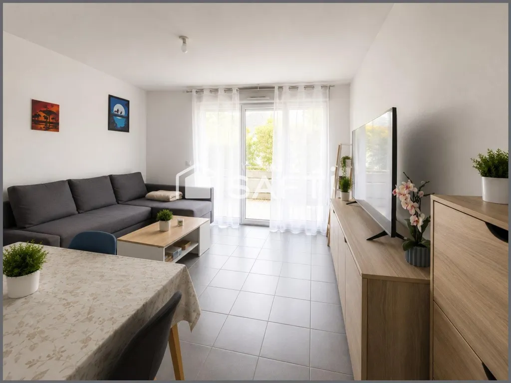 Séjour - Appartement Moderne avec Terrasse à Saint-André-de-Cubzac