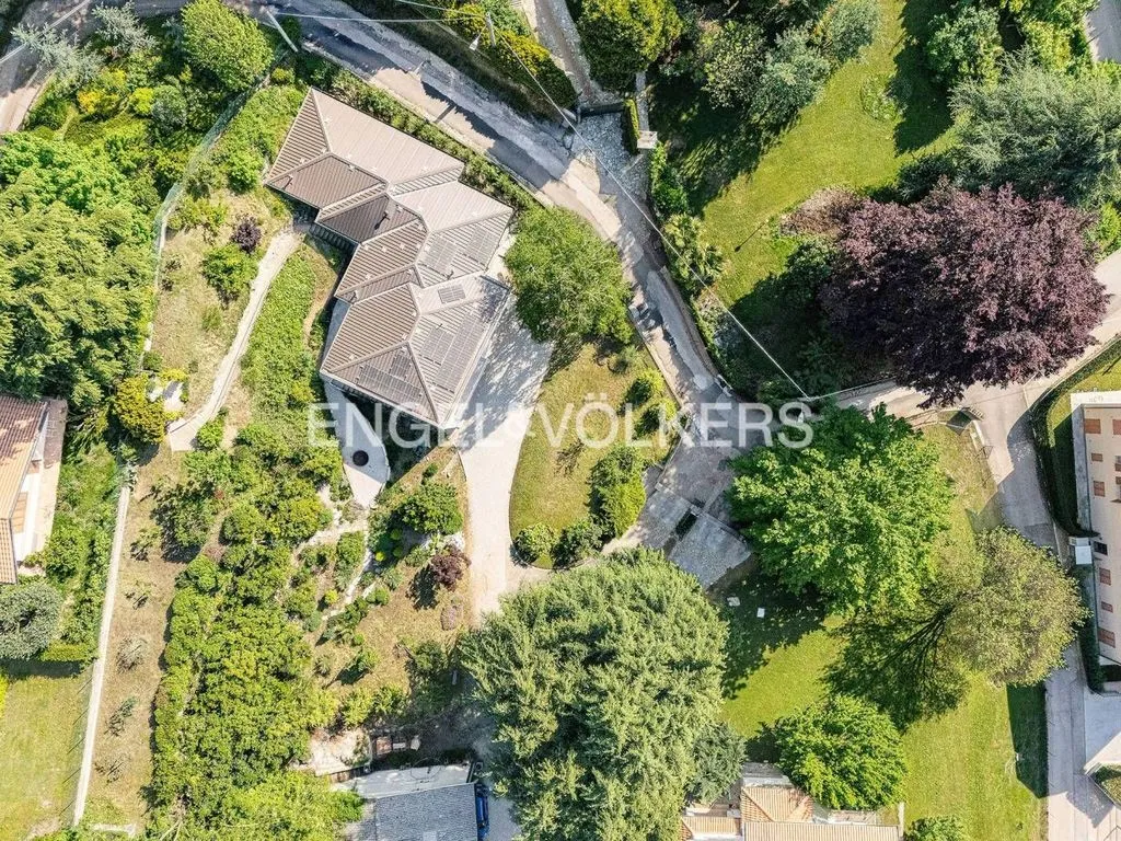 Aerial - Luxury Villa with Panoramic Views in Erba