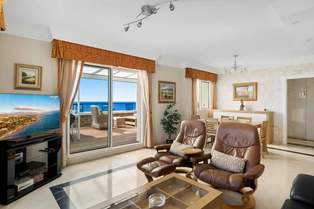 Séjour - Penthouse with Sea View in Marbella