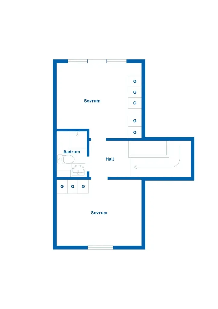 Floor Plan - Cottage with Ski Access in Branäs